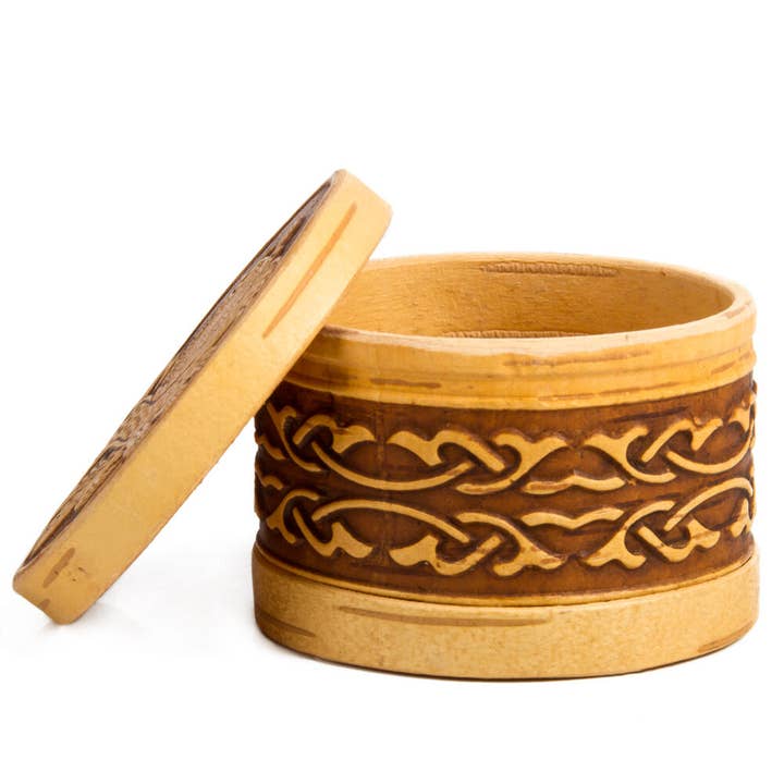 Birch Bark Storage Container Bread & Salt for wholesale by STP