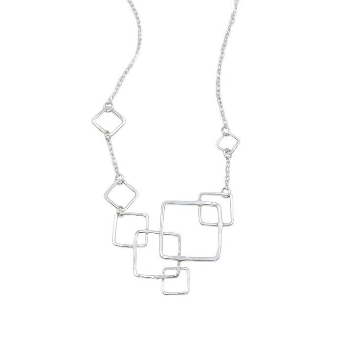 Large Tiled Square Necklace for wholesale by Jewelry by Kat Dei