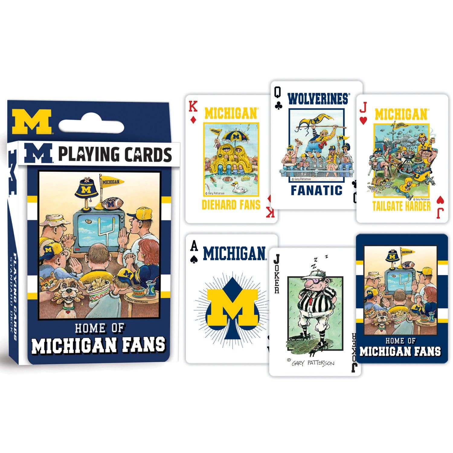 Masterpieces Puzzles - Wholesale Playing Cards - Michigan Wolverines Fan Deck Playing Cards2