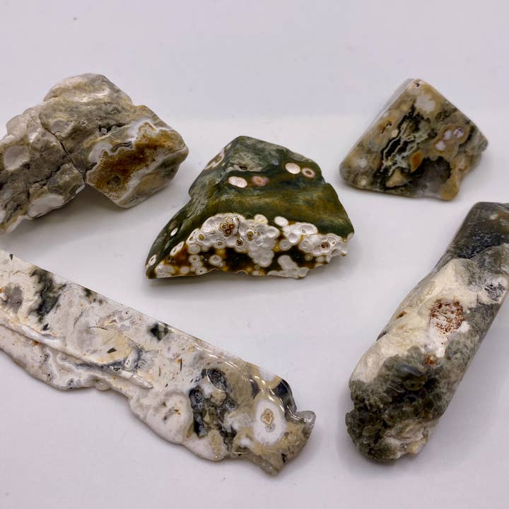 Oils and Auras - Wholesale Spiritual Stone/Crystal - 8th Vein Ocean Jasper- Polished slab pieces