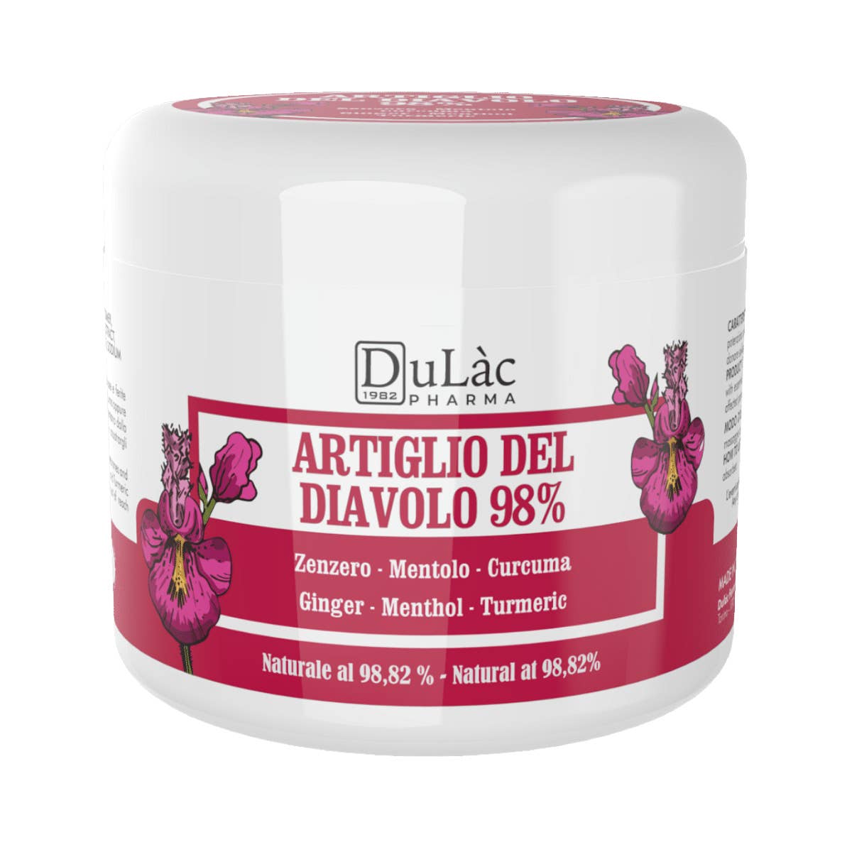 Dulac Farmaceutici 1982 - Vendita all'ingrosso Spray/pomata analgesica - Artiglio del Diavolo Gel 98% Extra Forte 500 ml