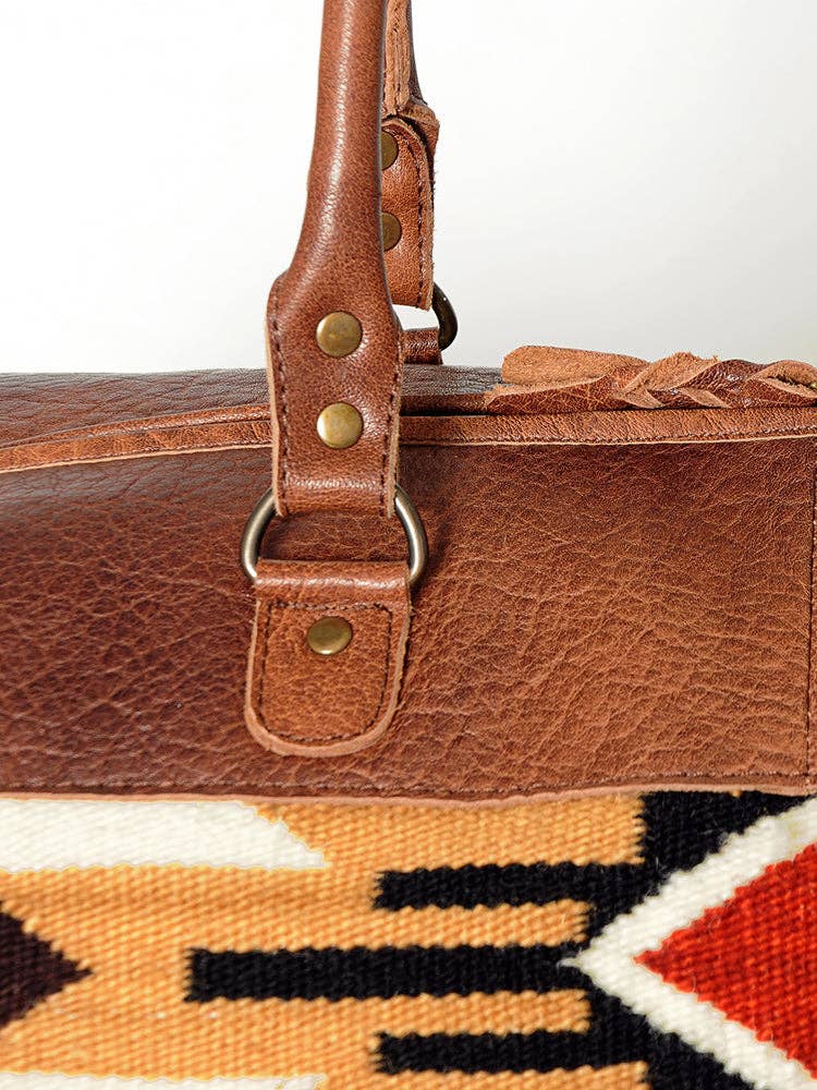 LS Western - Vente Sac de voyage – femme - Sac de voyage en laine et cuir du sud-ouest LC-ADBG460 Sac de selle tissé à la main35