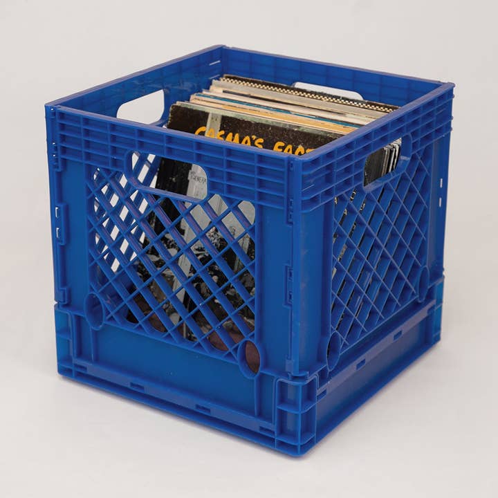Upton - Wholesale Storage Bin - Collapsible Record Crate - Royal0