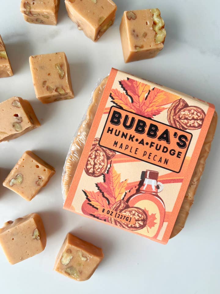 BUBBA'S MAPLE PECAN FUDGE for wholesale by Bubba's Fudge