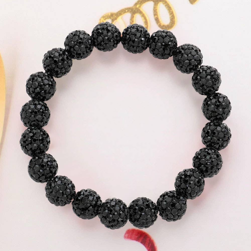 Sensibling Corp. – wholesale Beaded bracelet – Shamballa Ball Beaded Stretch Bracelet12