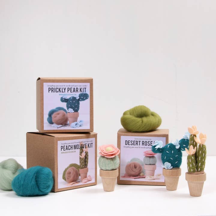 Benzie Design - Wholesale Craft Sewing Kit - Needle Felting Kit, Prickly Pear