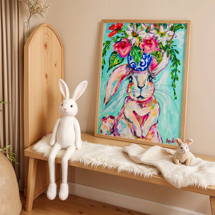 Audra Style - Wholesale Art Print - Spring Wall Art, Nursery Print, Dopamine Decor, Colorful Kids Room, Floral Art Print, Happy Poster