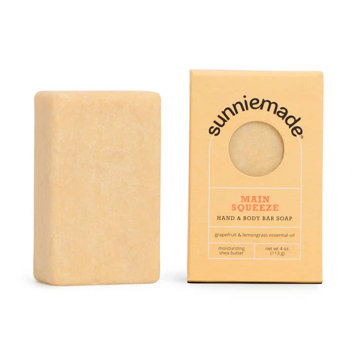Main Squeeze Moisturizing Hand & Body Bar Soap for wholesale by Sunniemade