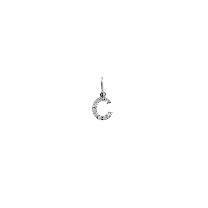 El&Elle - Wholesale Pendant/Charm Necklace - Letter Moissanite Pendant Necklace4