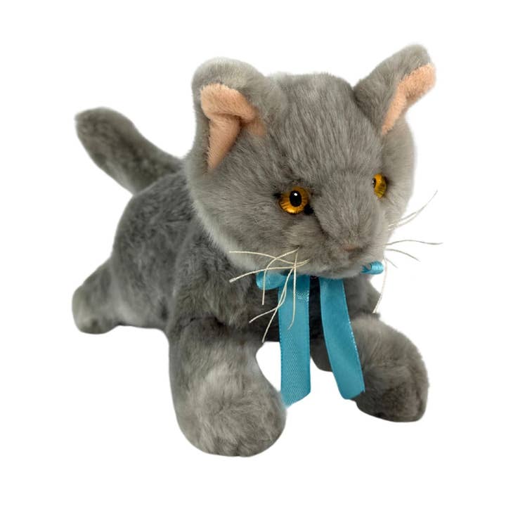 Sasha - Kitten Russian Blue or British Shorthair - 22cm floppy for wholesale by Bocchetta Plush Toys