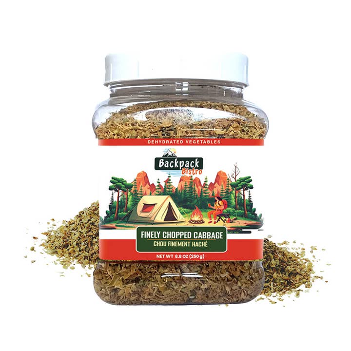 Backpack Bistro Dehydrated Finely Chopped Cabbage 8.8 oz for wholesale by PRIDE INDIA BRANDS