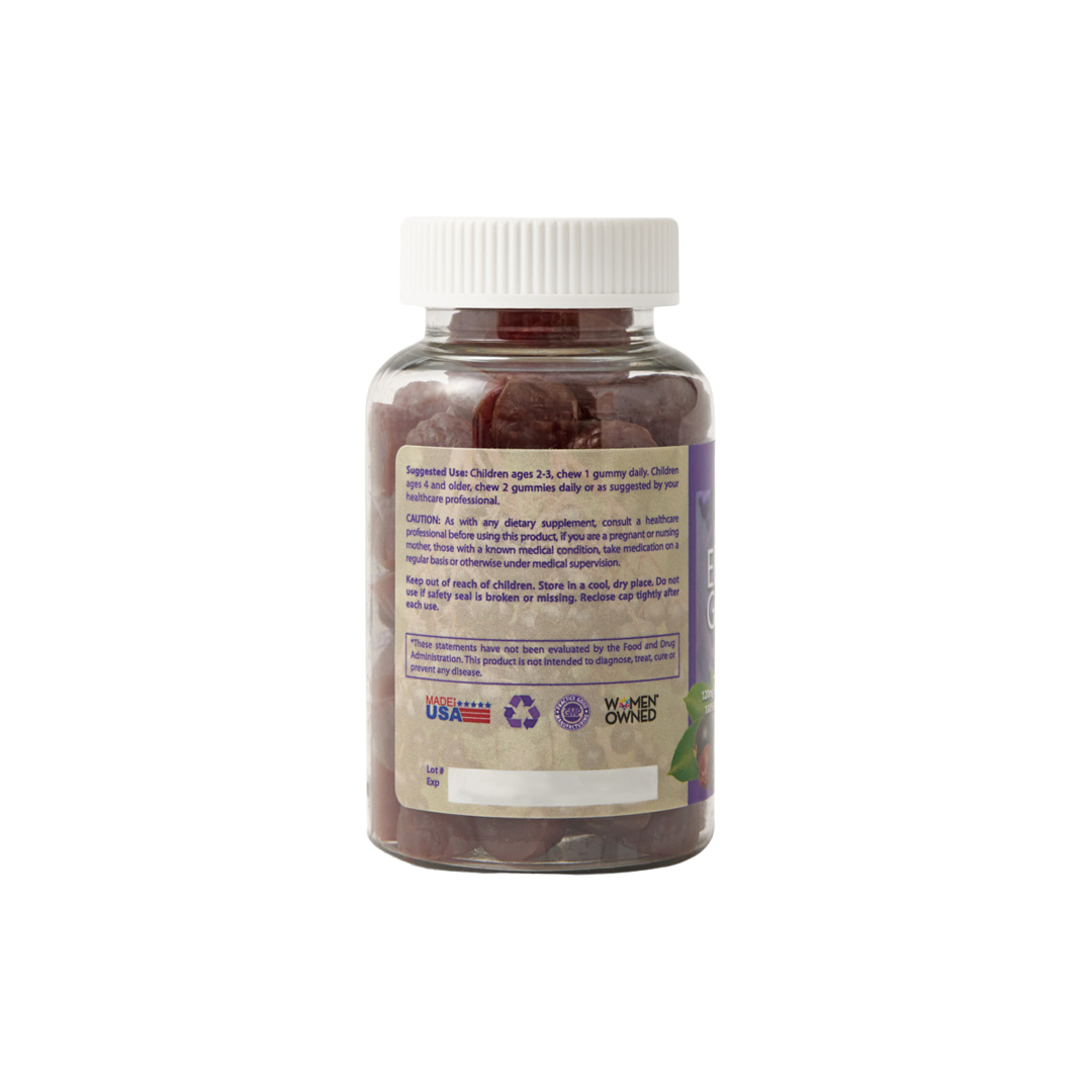 Elderberry Queen - Vente Supplément oral/vitamine - Gélatines au sureau avec vitamine C et zinc, 60 carats2