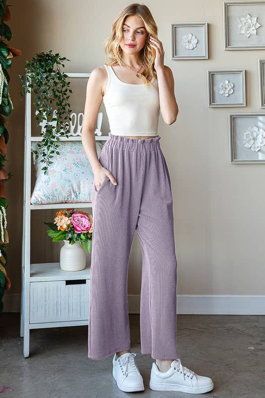 HEIMISH – Calças - Mulher por atacado – EP6751-12 CALÇAS URBANAS MACIÇAS CORTADAS COM NERVURAS5