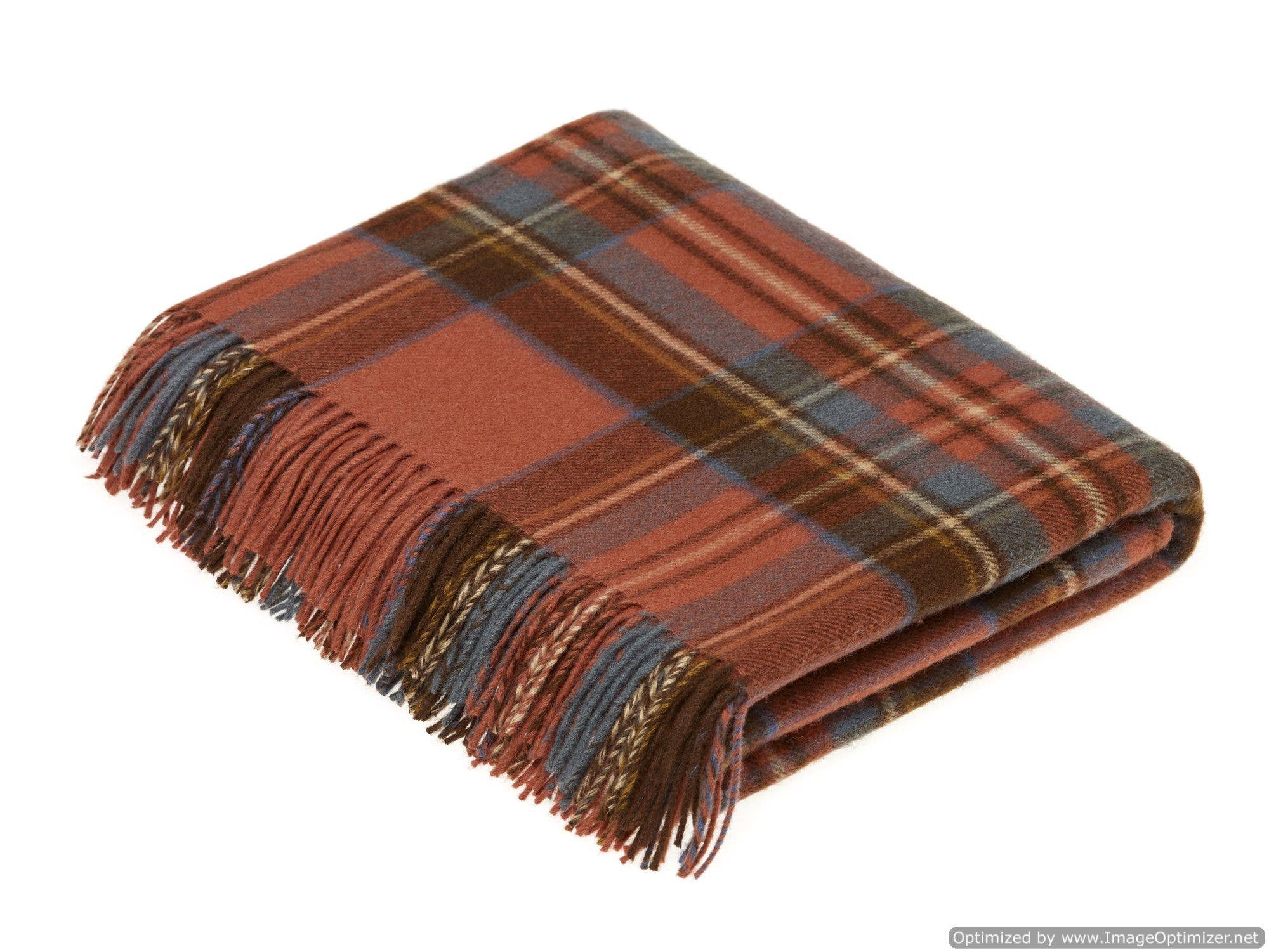 Bronte Moon - Wholesale Throw Blanket - Antique Royal Stewart, Merino Lambswool Throw/Blanket1