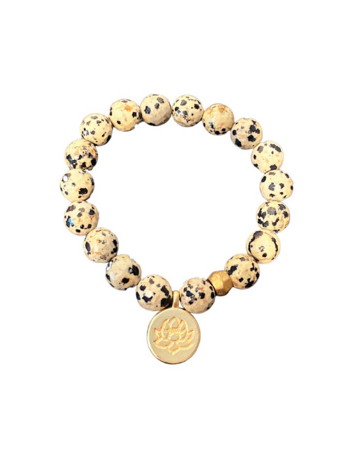 Dalmatiner Jasper Armbånd for engroshandel hos Stephanie Leigh Jewelry