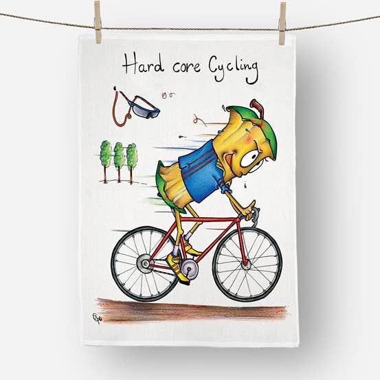 Torchon de vélo Hard Core pour la vente par Draw UK