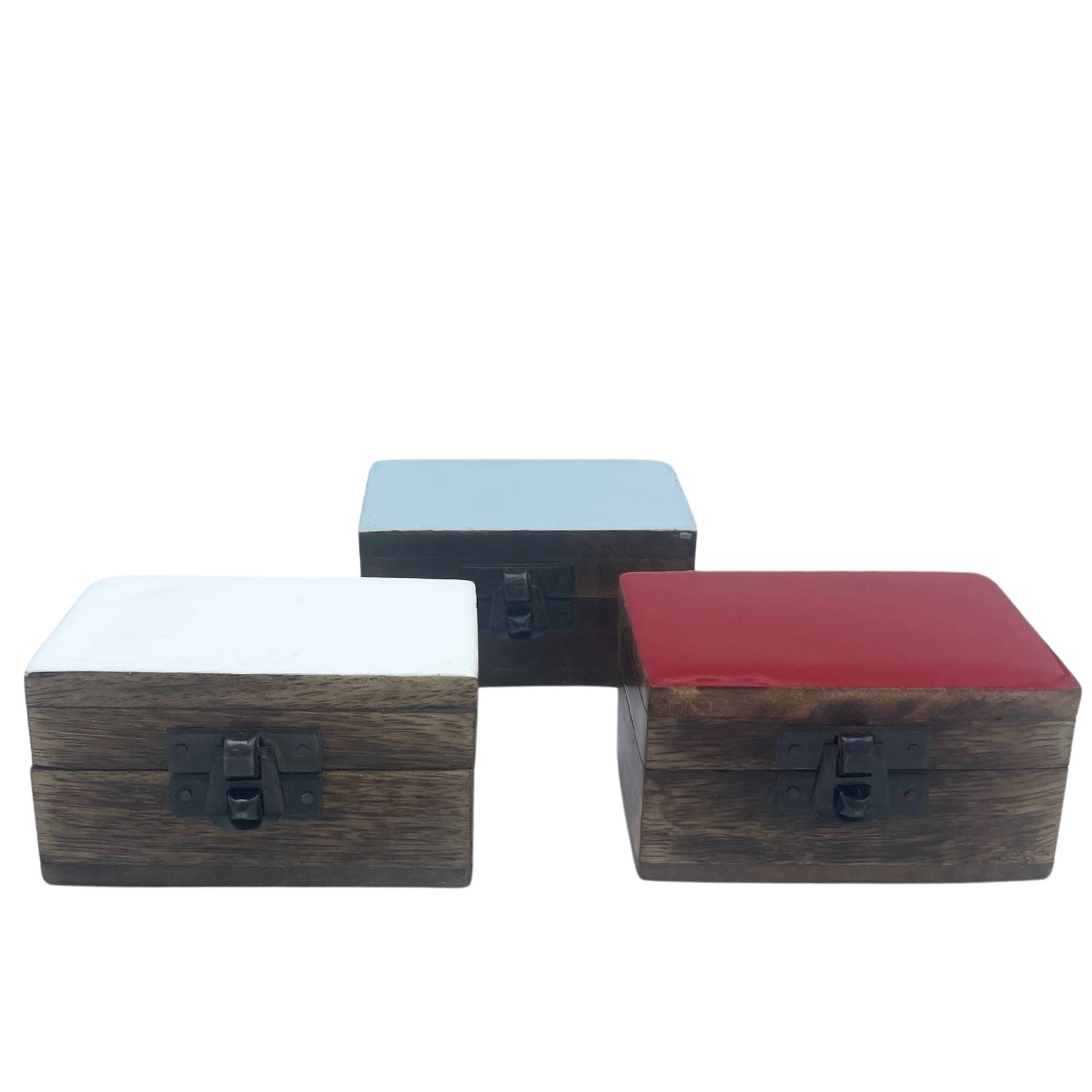 AW Artisan - Wholesale Jewelry Box/Organizer - Wooden Pill Box 9x5x4cm - Assorted5
