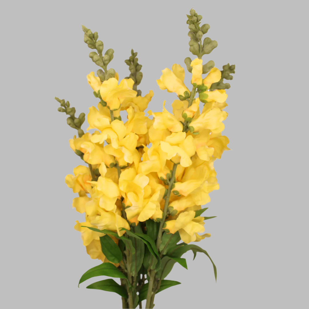Realistic Artificial Flowers - Wholesale Artificial Flowers - Yellow Snapdragon  - Realistic Artificial Flowers3