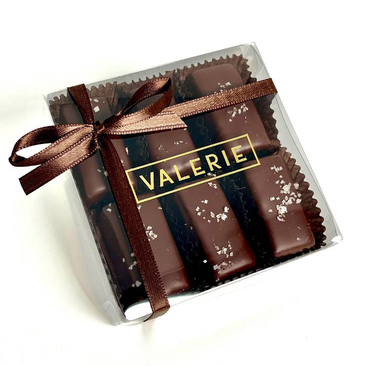 Valerie Confections - Wholesale Caramel - 6pc Fleur de Sel Chewy Caramel Box