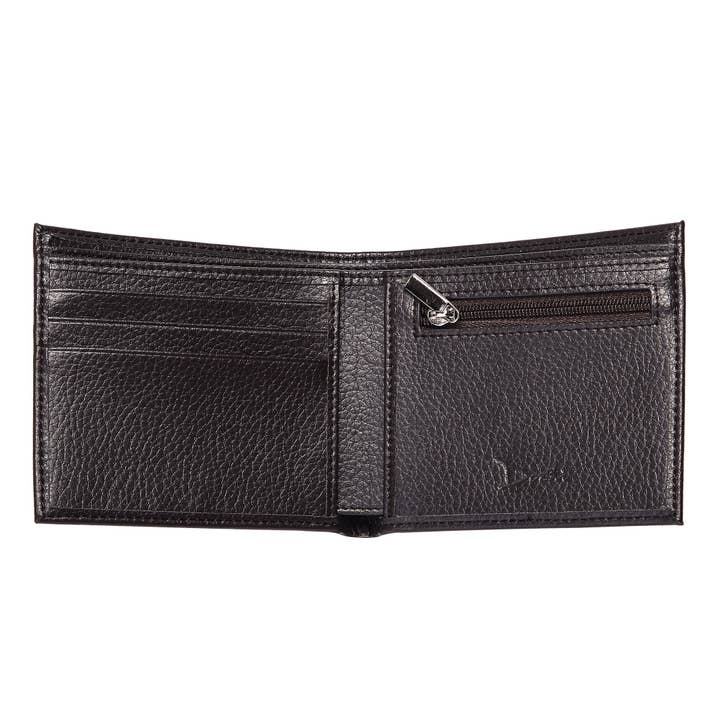 Doshi Wallet w/ coin pocket - Pebbled Microfiber Leather - Vegan for wholesale by Doshi.Shop