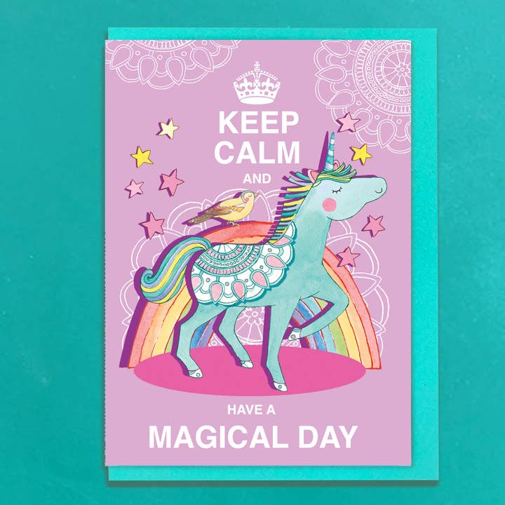 Restez calme et passez une journée magique pour la vente par Siobhan at april rose