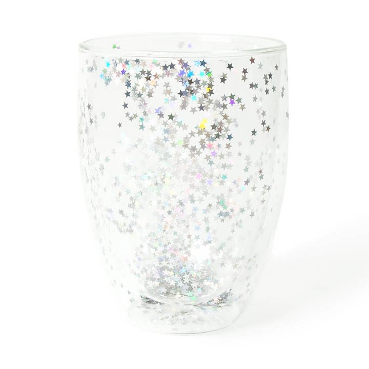 JTe’ GLITTER Tazza da Tè in Vetro a Doppia Parete per la vendita all'ingrosso da parte di J TEA *a Jenwey Tea Company*