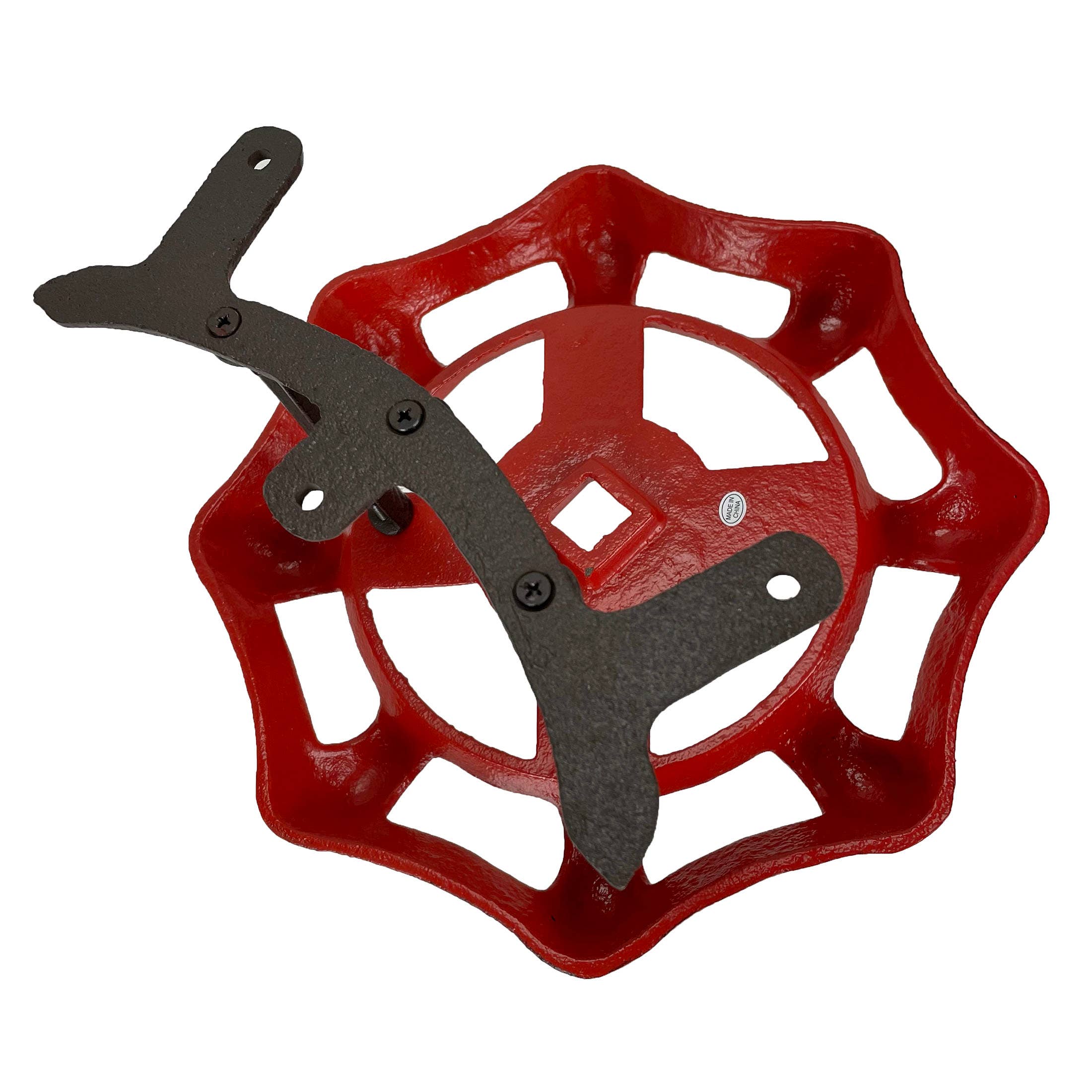 Zeckos – wholesale Trädgårdsverktyg – Röd gjutjärn Vintage kranspigot trädgårdsslanghållare 4