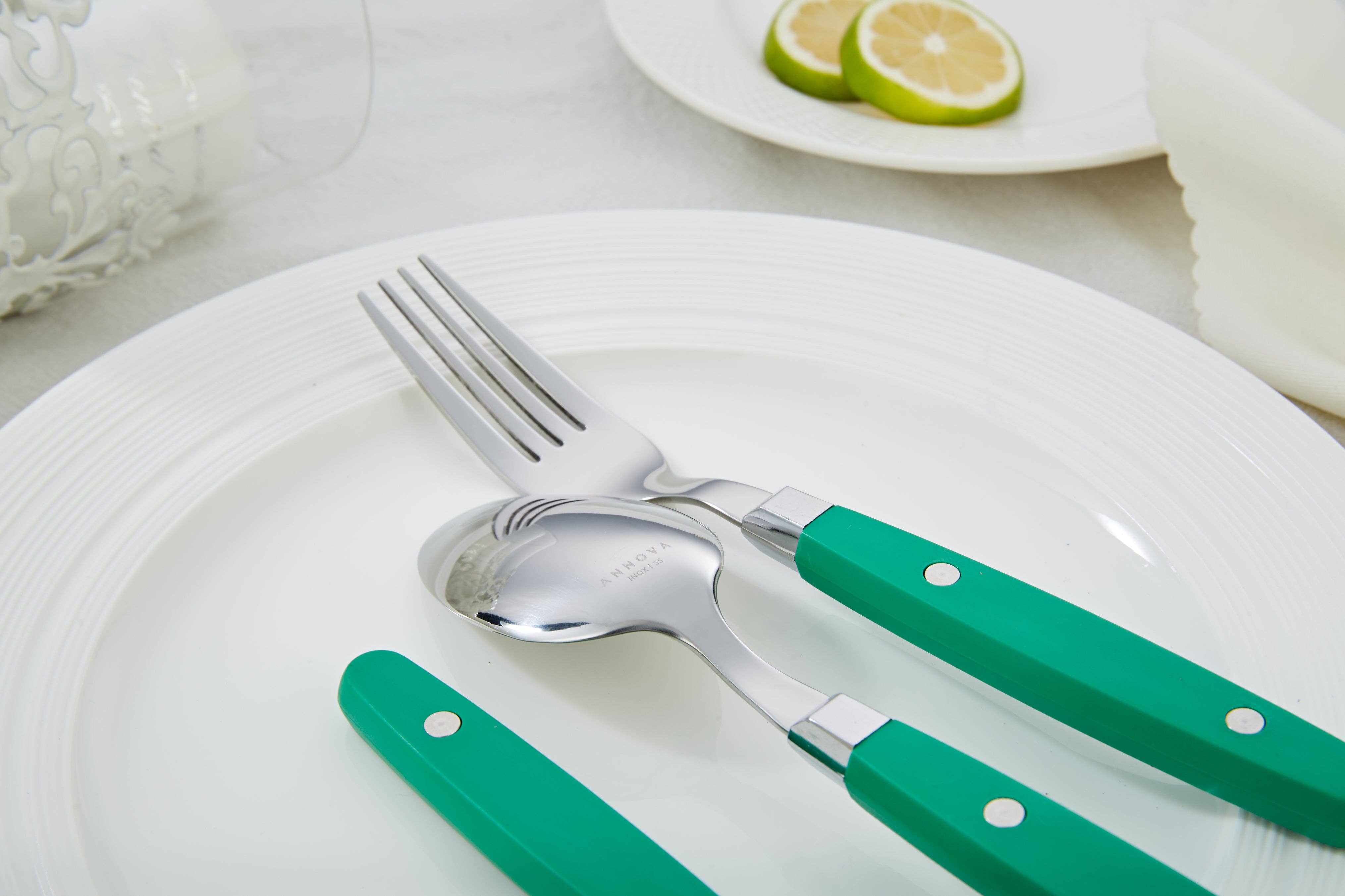 ANNOVA - Venta al por mayor Conjunto de cubiertos - Juego de Cubiertos Retro ANNOVA de 20 Piezas122