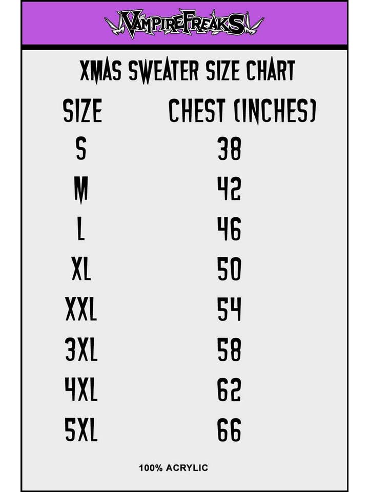 vampirefreaks - Wholesale Knit Sweater - Women's - Krampusnacht Knit Xmas Sweater7