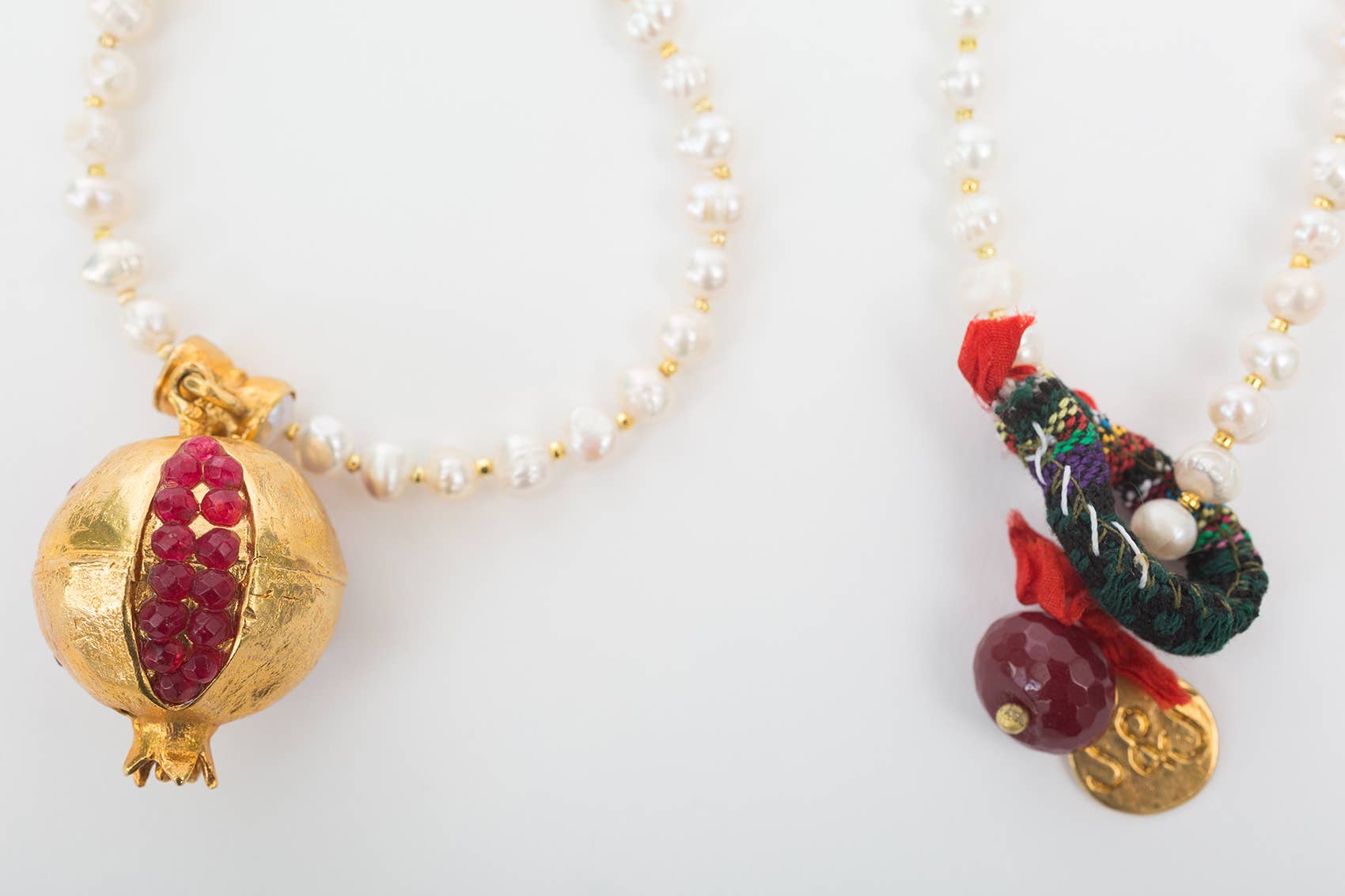 Spanish & Sisters - Vente Colliers à pendentif - PENDENTIF PERLE DE GRENADE - BORDEAUX1