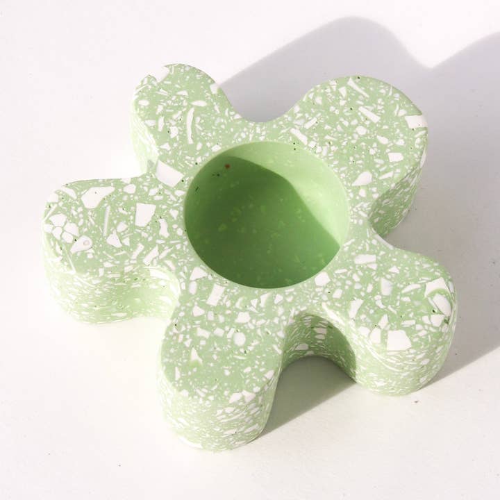 Portavelas Flor - APPLE para venta al por mayor de Terrazzo Parazo