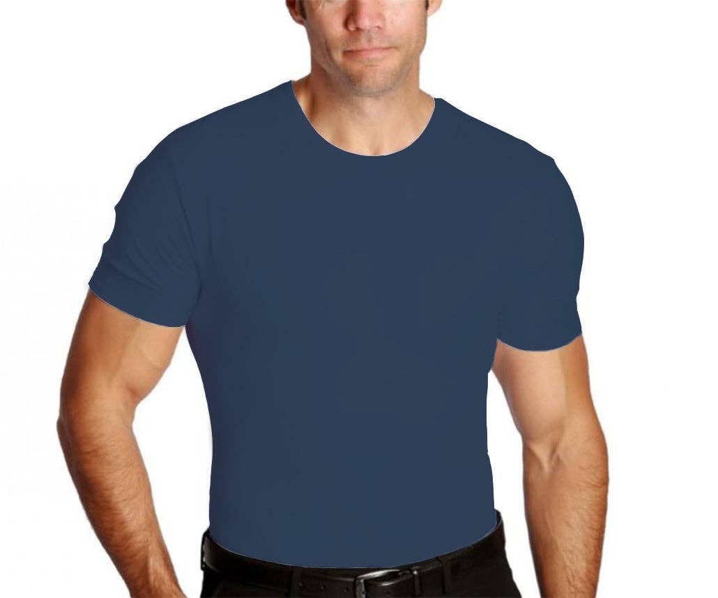 InstantFigure - Vente Chemise – homme - Chemise de compression à col rond Insta Slim I.S.Pro USA TS000111