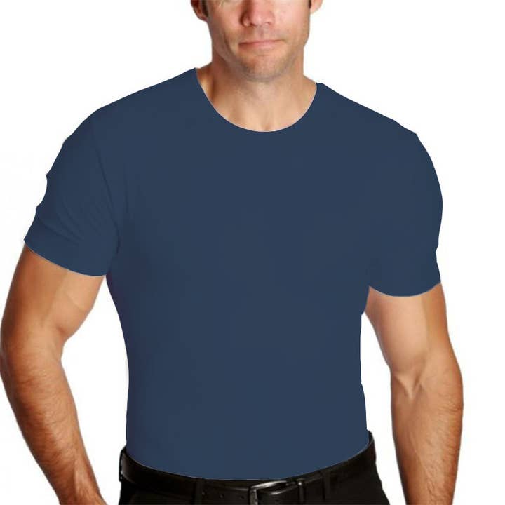 InstantFigure - Vente Chemise – homme - Chemise de compression à col rond Insta Slim I.S.Pro USA TS000111