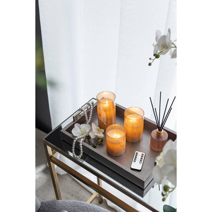 A&B Home Group Inc. – Engroshandel Flammeløst stearinlys – S/3 Realistiske Flammeeffekt LED Vokslys med Fjernbetjening - Rav2