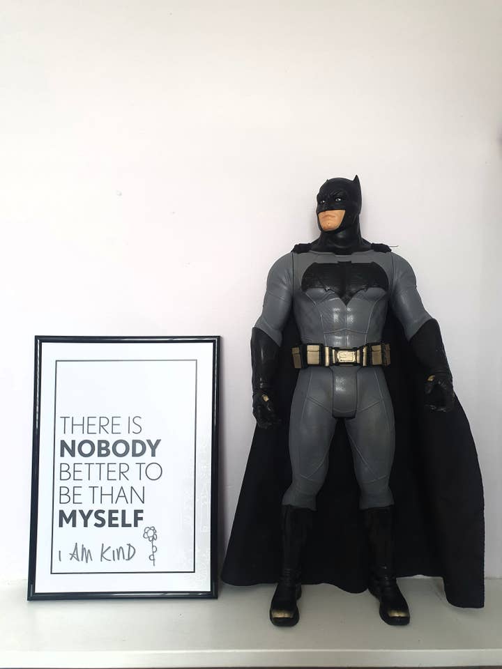 Positive quote wall print | GREY | I AM KIND A4 for wholesale by Emily and Eve