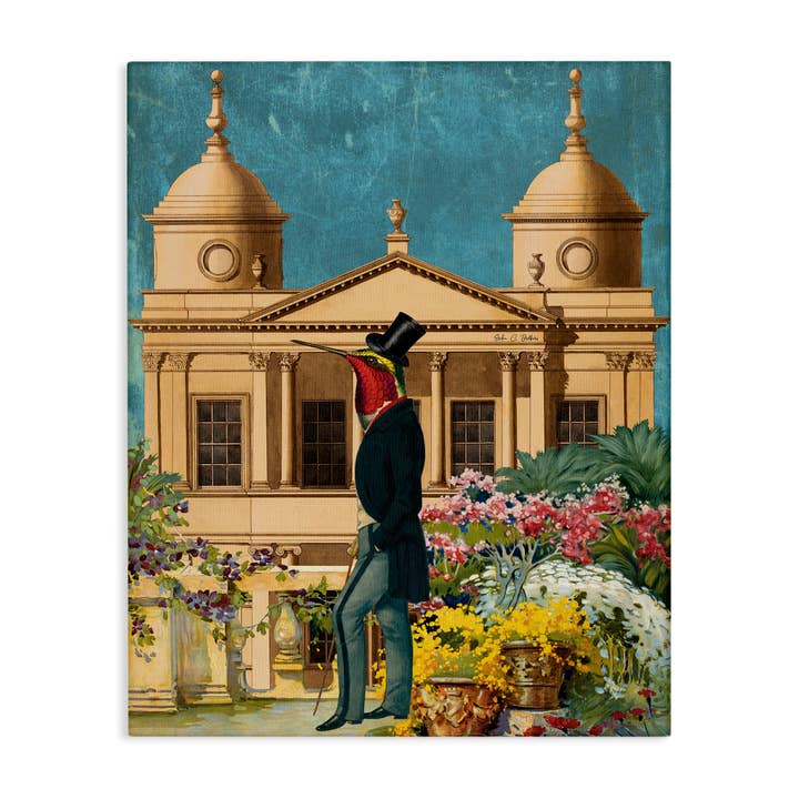 Stupell Industries - Wholesale Wall Sign - Surreal Vintage Bird & Architecture - Unframed Wall Art5