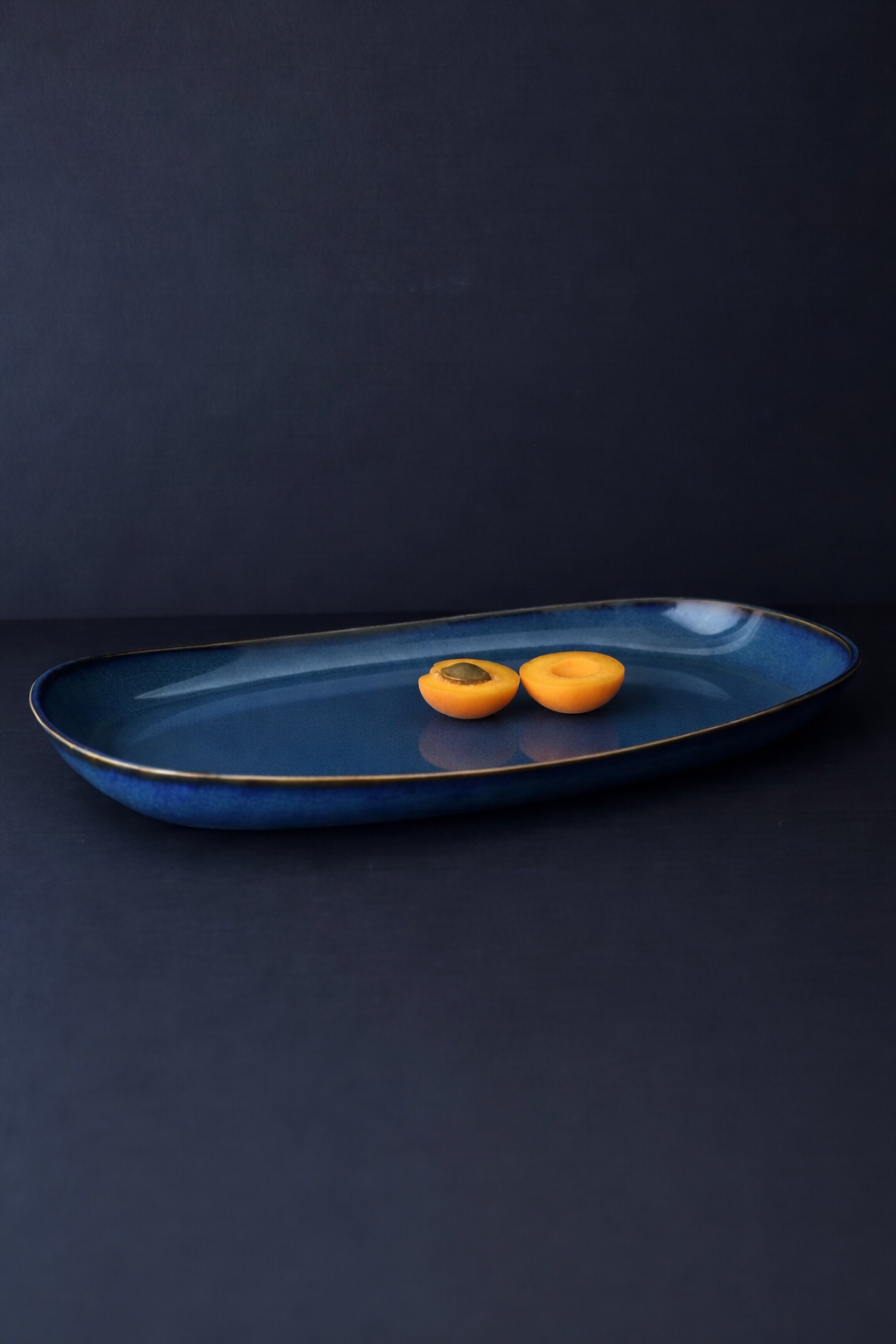 GHARYAN Stoneware & Olive Wood Tableware | USA – wholesale Serving plate – Mini Handmade Long Stoneware Serving Platters  | Dadasi 7