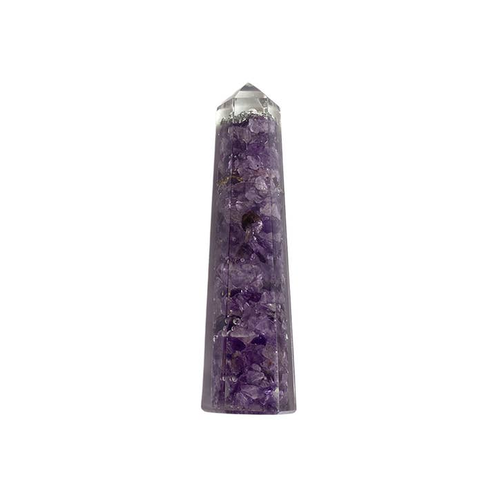 VIE - Wholesale Spiritual Stone/Crystal - Orgonite Obelisk Tower, 10-12cm
