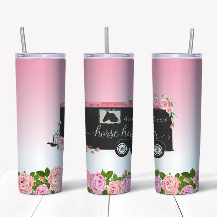 Bicchiere da 20 once in crine di cavallo Don't Care per la vendita all'ingrosso da parte di Perfectly Diverse Trendz, LLC