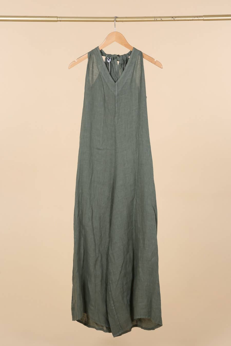 la maison des fibres naturelles – wholesale Jumpsuit – Women's – Sleeveless jumpsuit in 100% linen 6201417