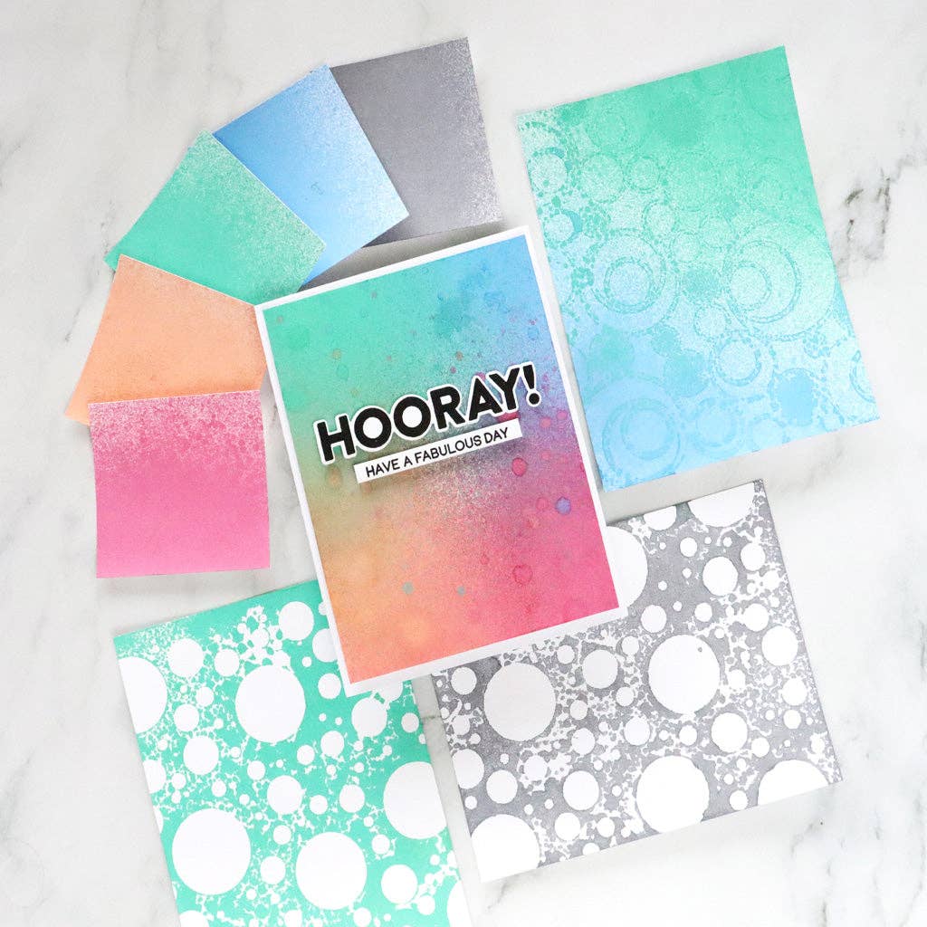 Hero Arts + Spellbinders Wholesale - Wholesale Craft Supplies - Hero Arts Blue + Shimmer Tone-on-Tone Metallic Spray1