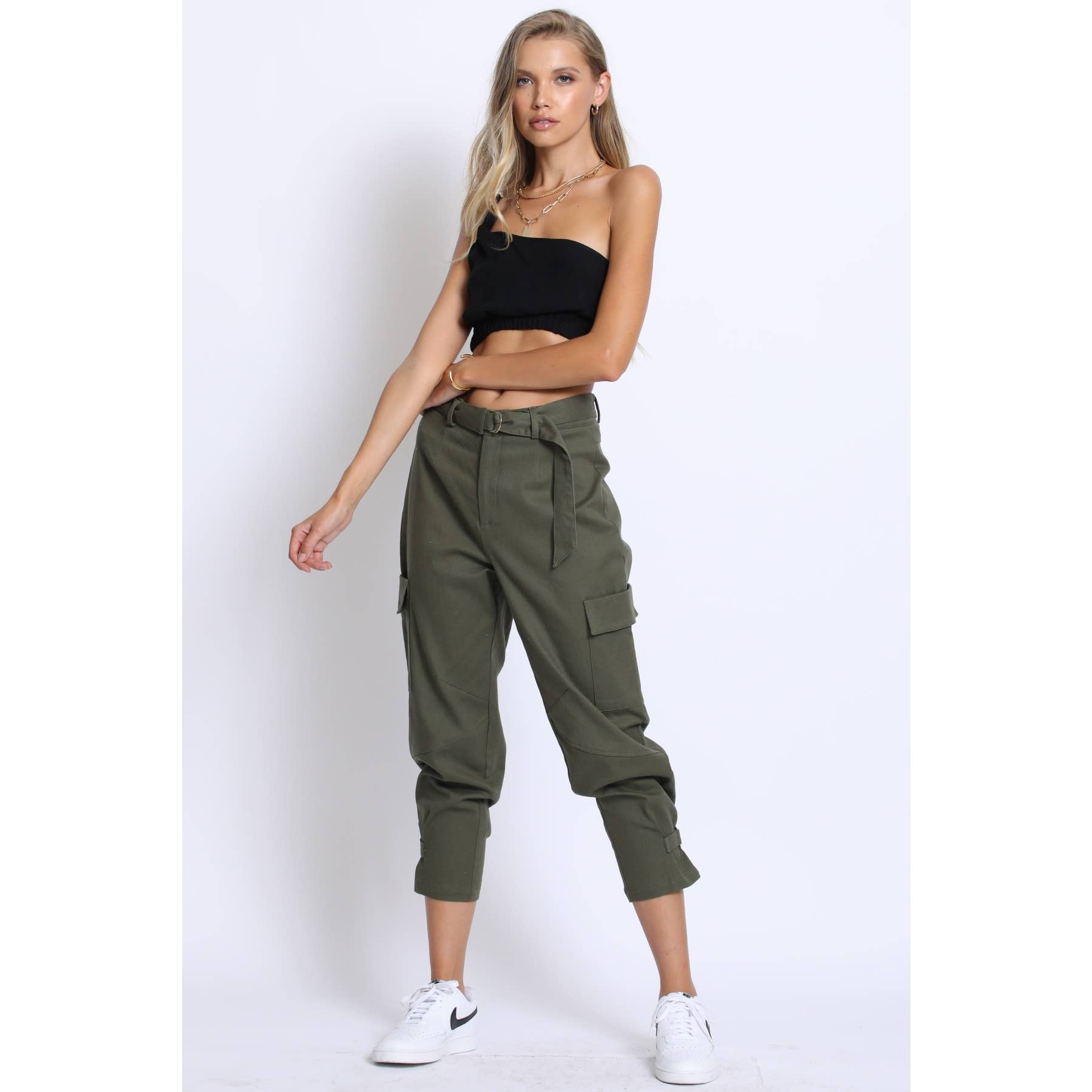 Sans Souci - Wholesale Pants - Women's - CROPPED CARGO PANTS11