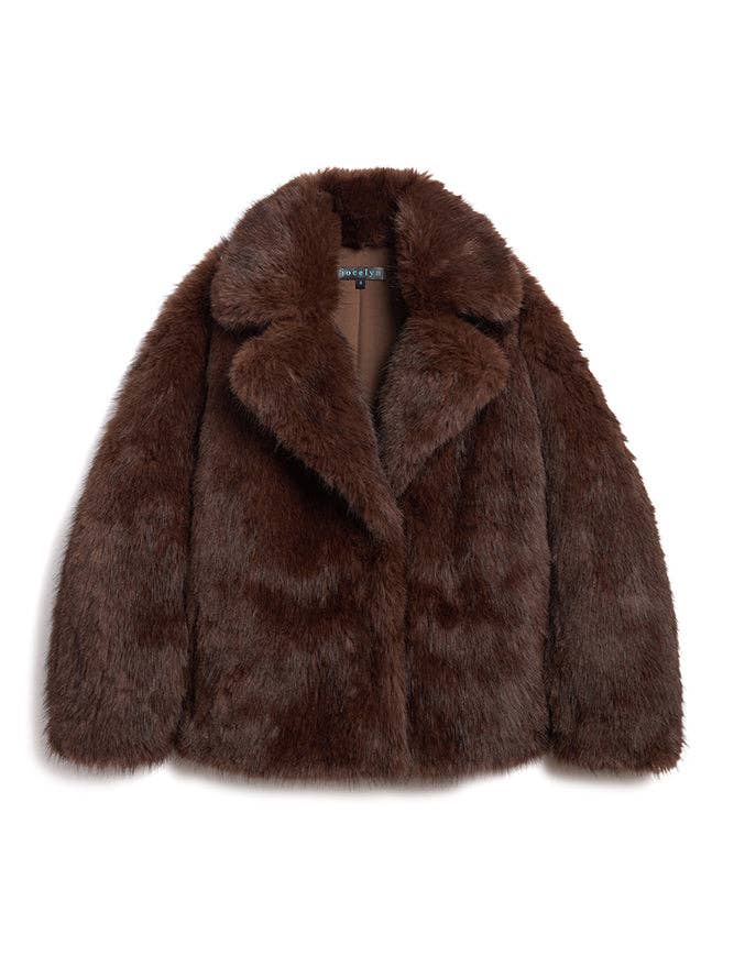 The Kovack Faux Fur Jacket for wholesale by Jocelyn