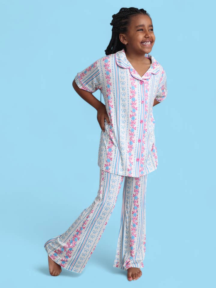 Dream Big Little Co. - Wholesale Sleepwear Set - Kids - PETITE POSIE DREAM GIRL'S FLARE SET