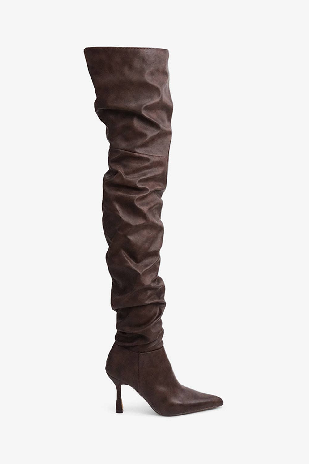 Lemonade Shoes - Wholesale Boots - Women's - KOMODO - Ruched Over-The-Knee Boots4