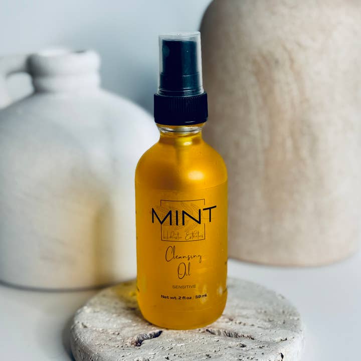 Natural Cleansing Oils | Sea Buckthorn and Olive Squalane for wholesale by Mint Made Artisan Soaps and Holistic Skincare
