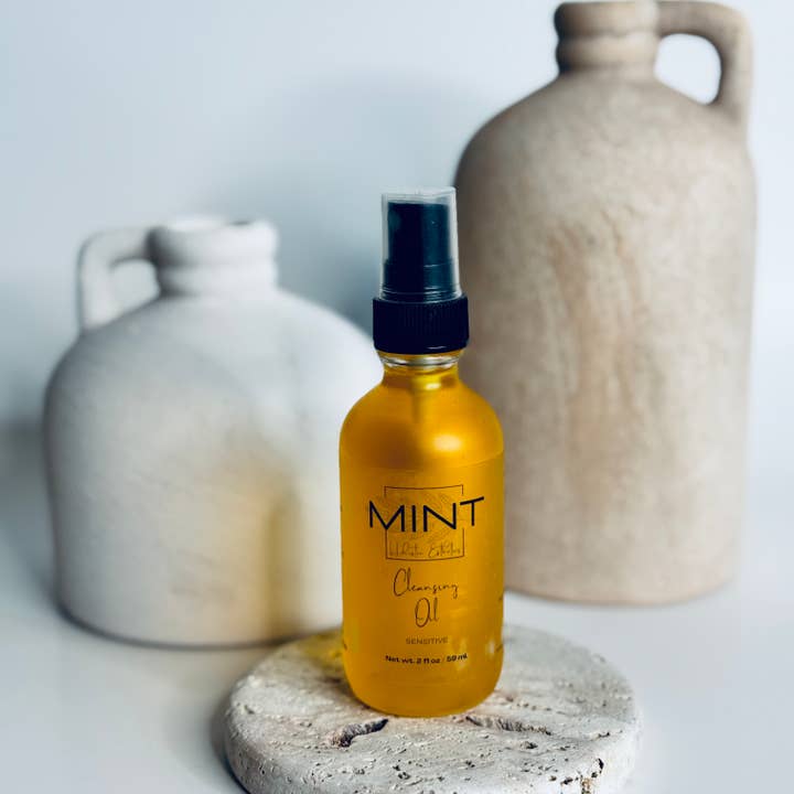 Natural Cleansing Oils | Sea Buckthorn and Olive Squalane for wholesale by Mint Made Artisan Soaps and Holistic Skincare