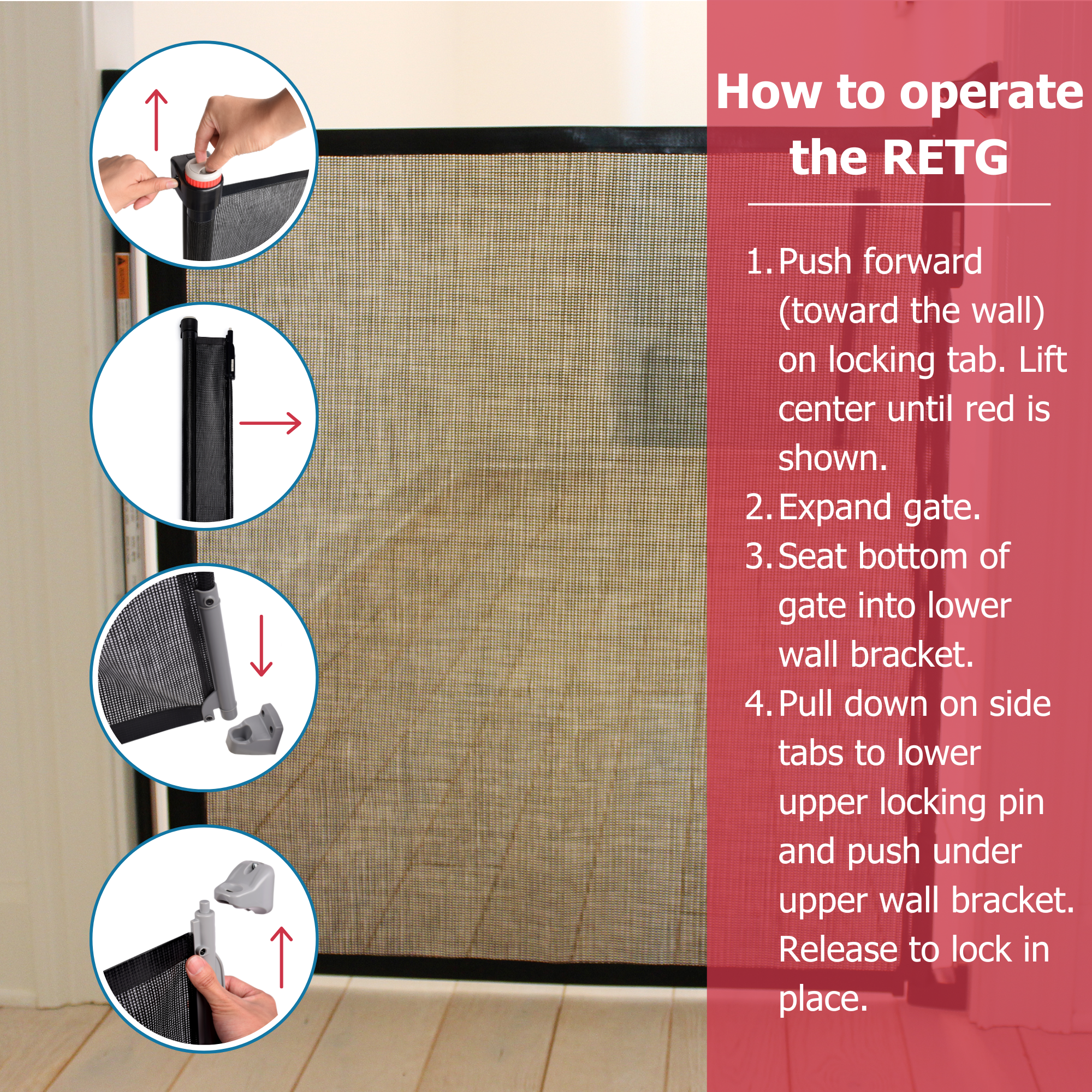 Cardinal Gates, Inc. - Wholesale Pet Folding Gate - Dog - Cardinal Gates Retractable Pet Gate (Model RETG)6