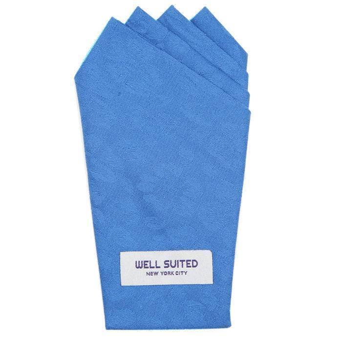 Jacquard Royal Blue 4 Point Fold for wholesale by Well Suited NYC