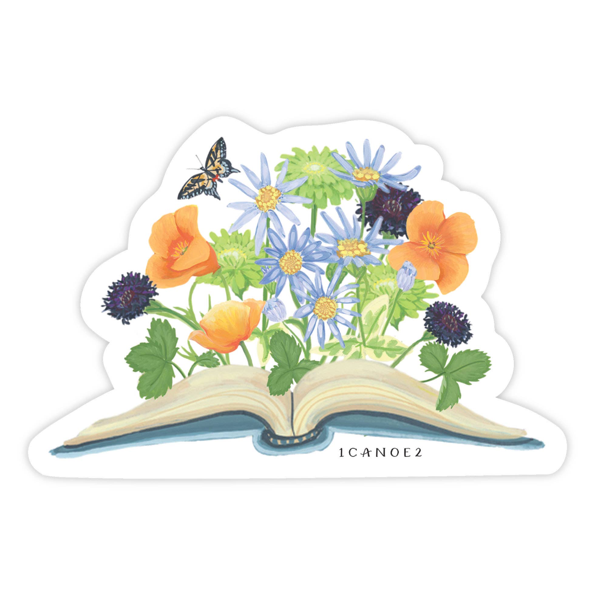 1canoe2 | One Canoe Two Paper Co. – Großhandel Aufkleber – Garten-Lese-Aufkleber2